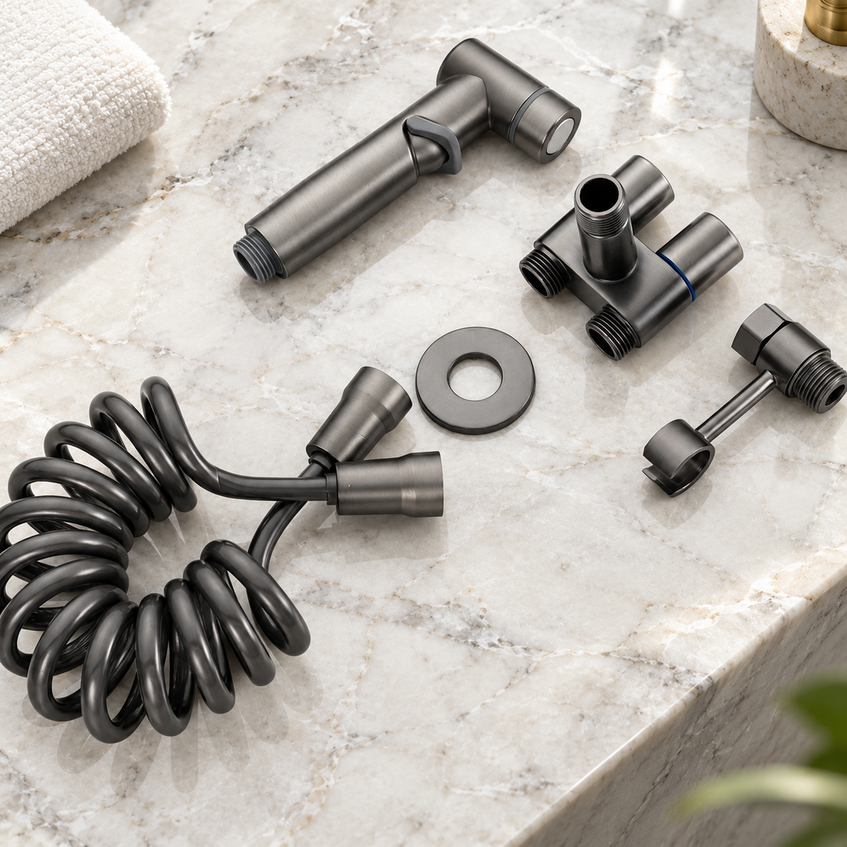 Goccia Bidet Sprayer Stainless Steel Wall-Mounted