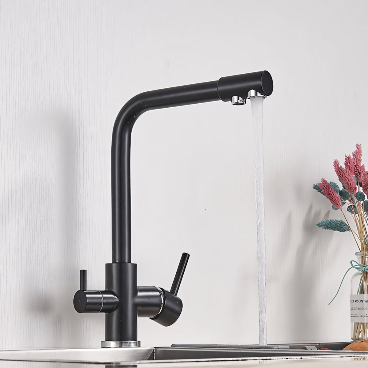 Asolo 3-Way Kitchen Faucet Solid Brass Filter Tap