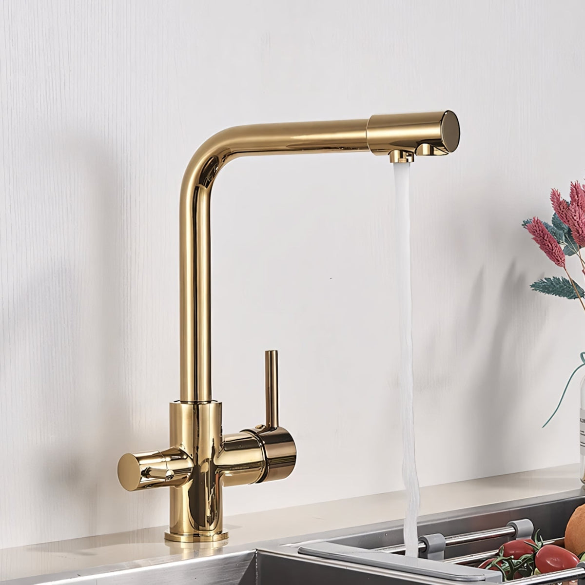 Asolo 3-Way Kitchen Faucet Solid Brass Filter Tap