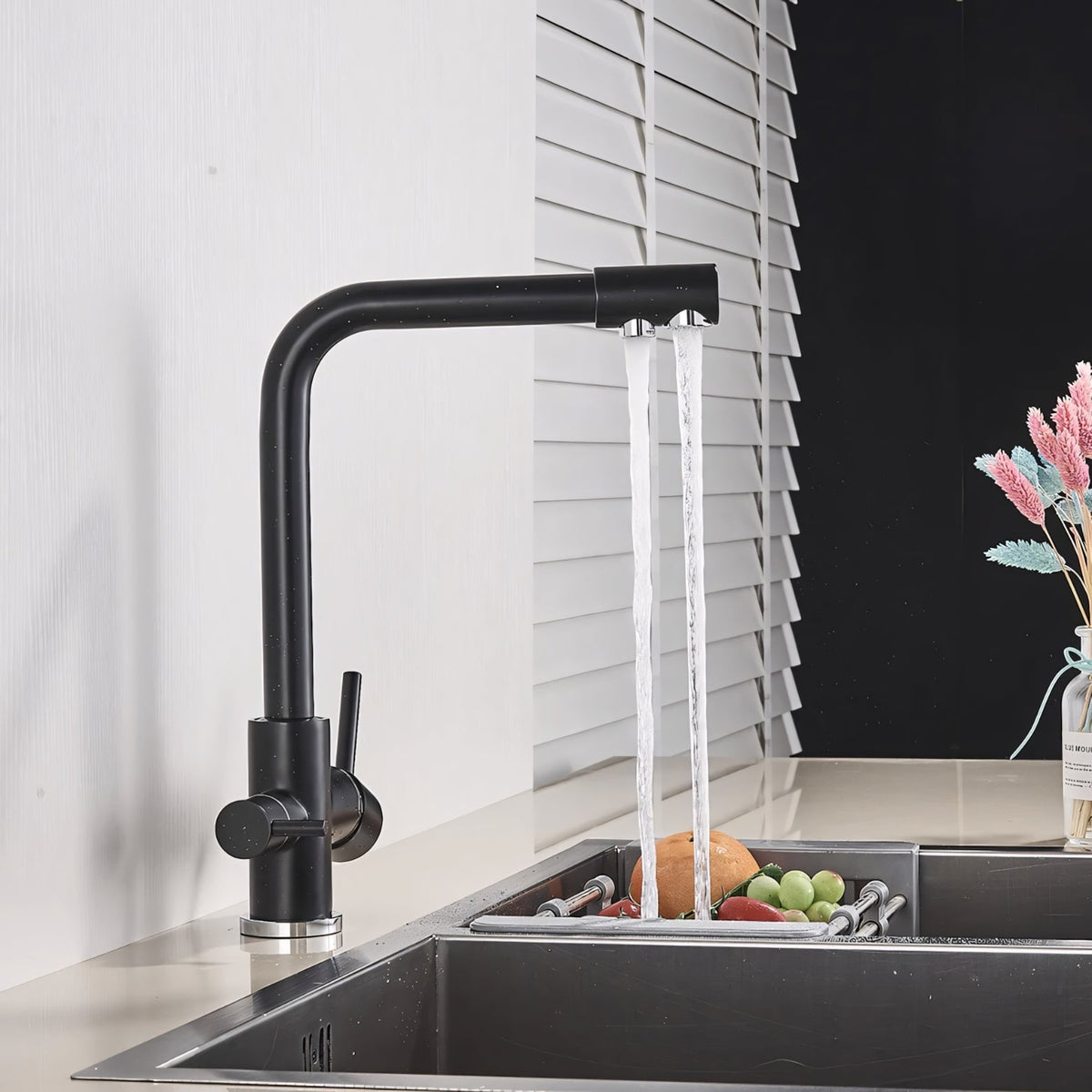 Asolo 3-Way Kitchen Faucet Solid Brass Filter Tap
