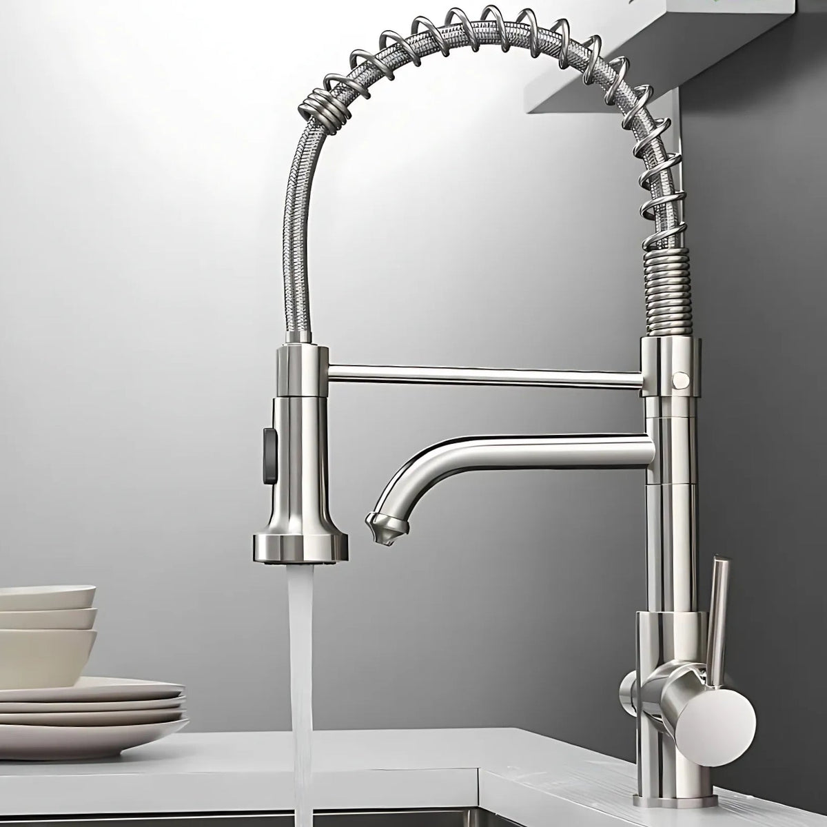 Verona 3-Way Kitchen Faucet Solid Brass with Pull-Out Sprayer