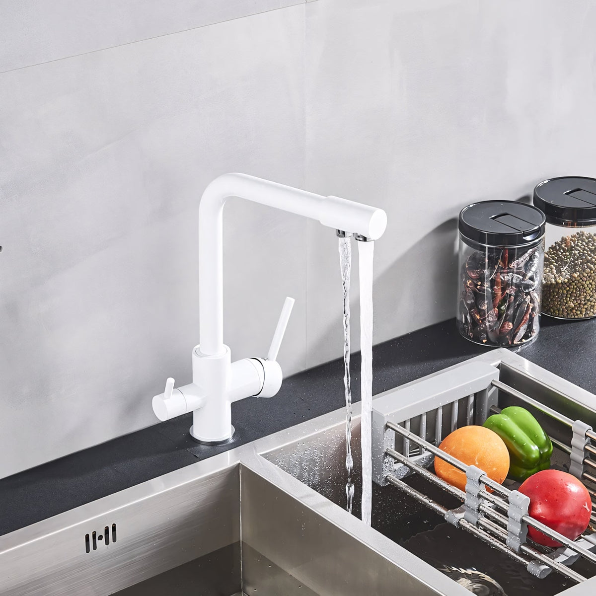 Asolo 3-Way Kitchen Faucet Solid Brass Filter Tap
