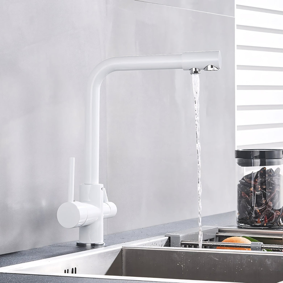 Asolo 3-Way Kitchen Faucet Solid Brass Filter Tap