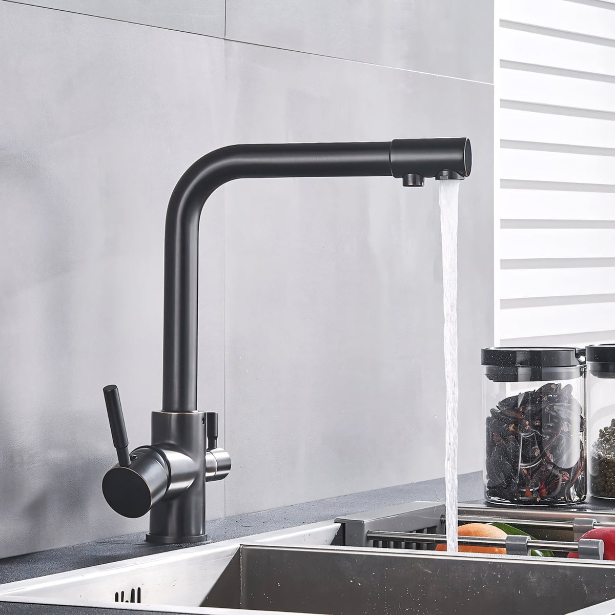 Asolo 3-Way Kitchen Faucet Solid Brass Filter Tap