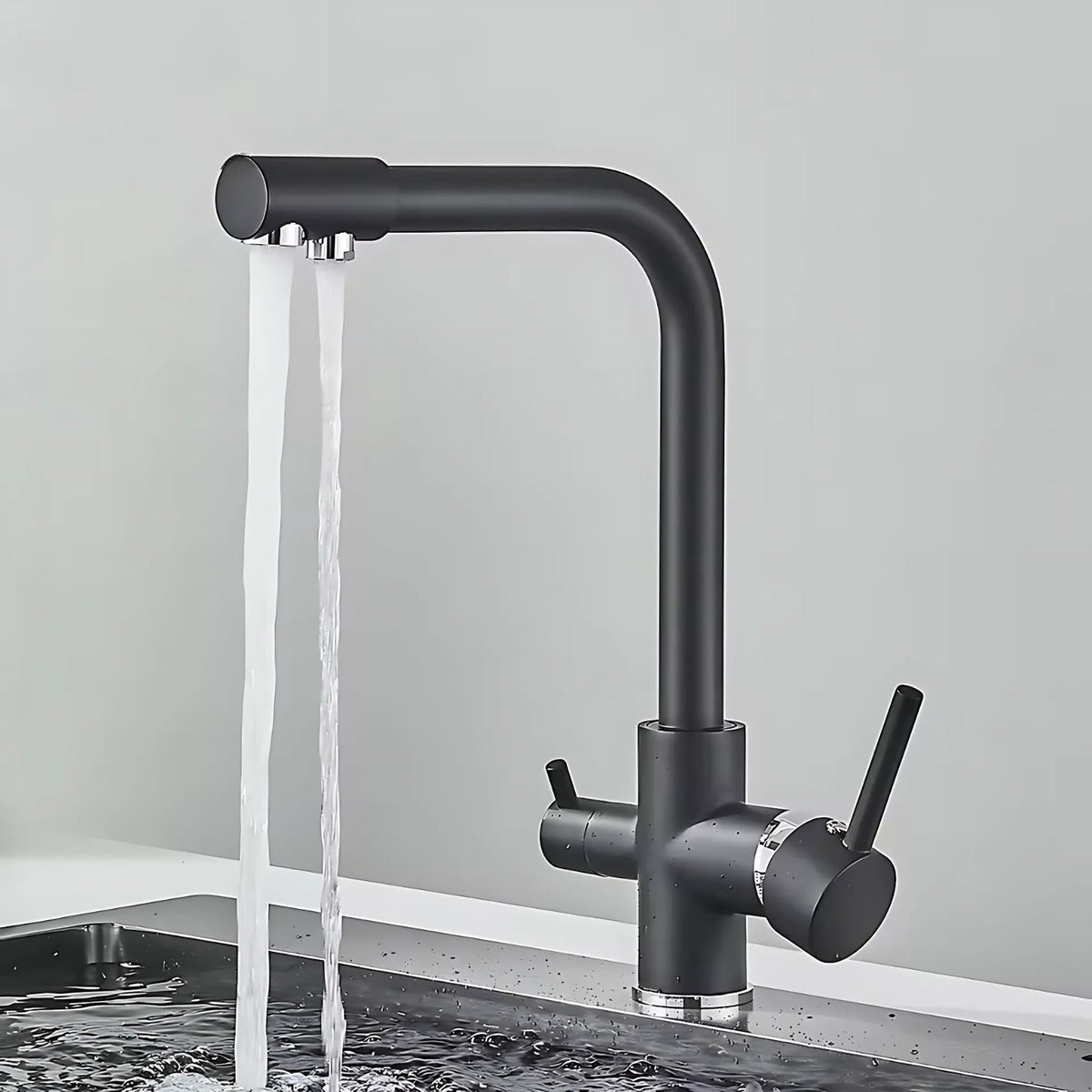 Asolo 3-Way Kitchen Faucet Solid Brass Filter Tap