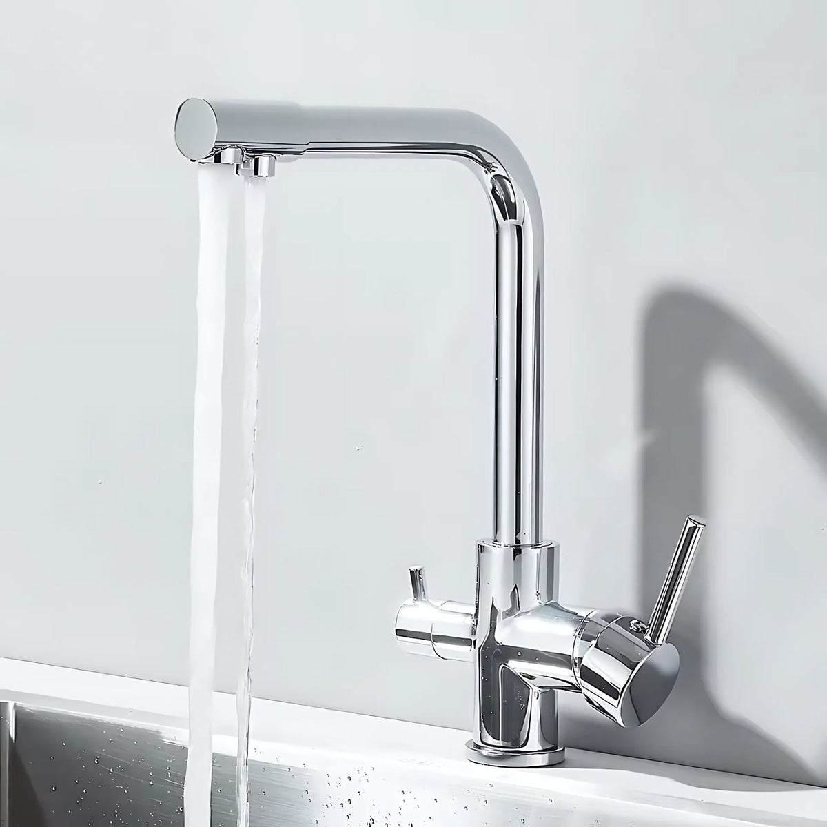 Asolo 3-Way Kitchen Faucet Solid Brass Filter Tap