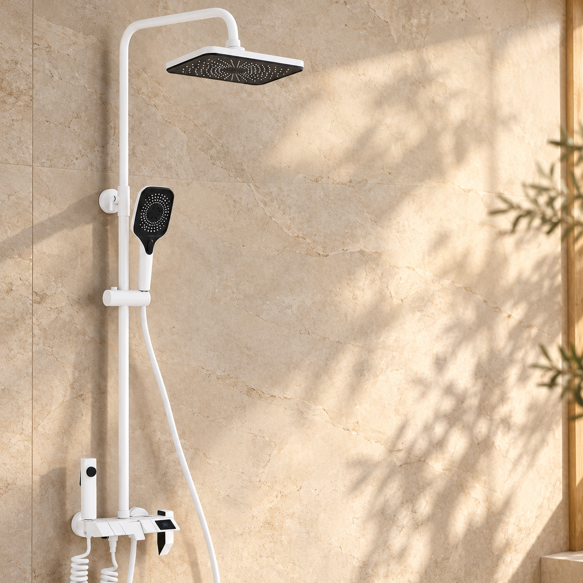 Pordenone Shower Column Solid Brass Thermostatic