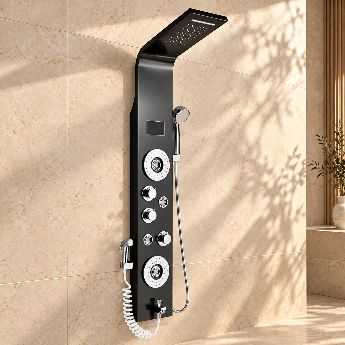 Riva Shower Column System Solid Brass Rainfall