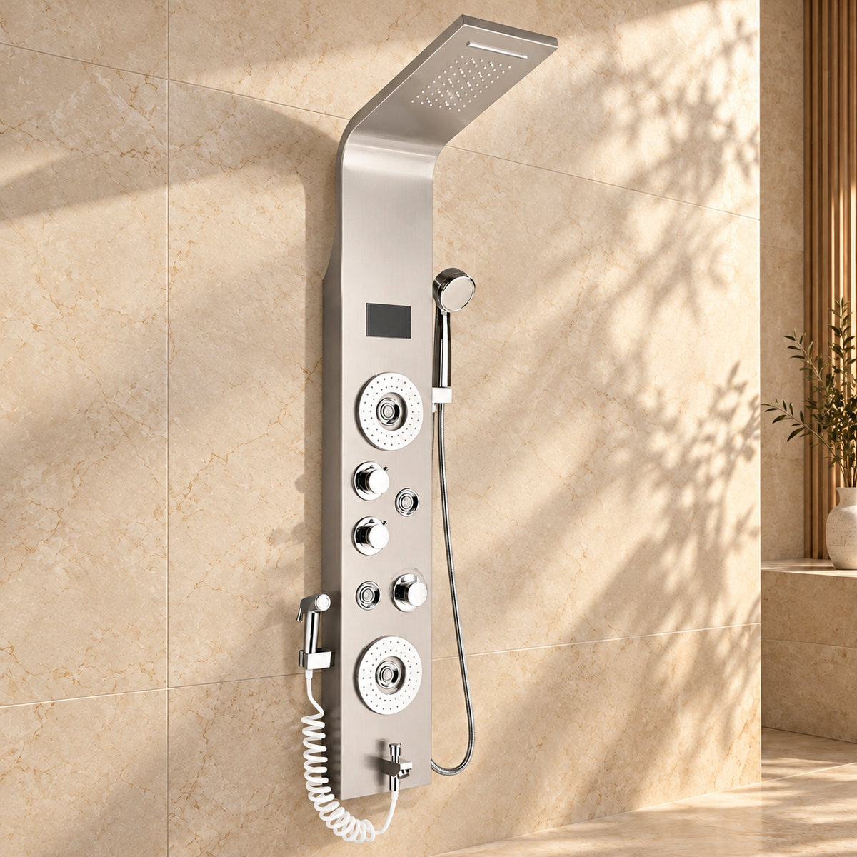 Riva Shower Column System Solid Brass Rainfall