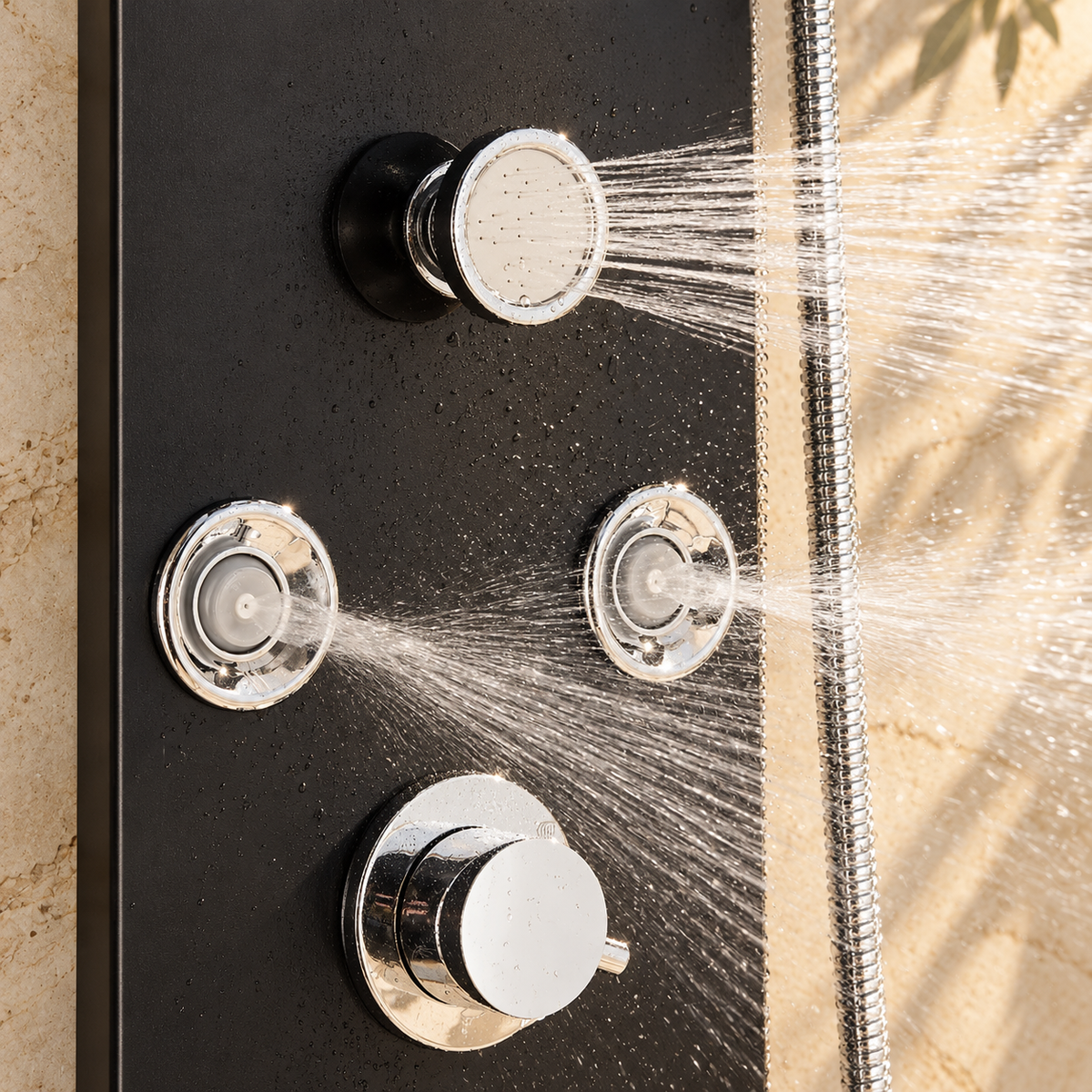 Riva Shower Column System Solid Brass Rainfall