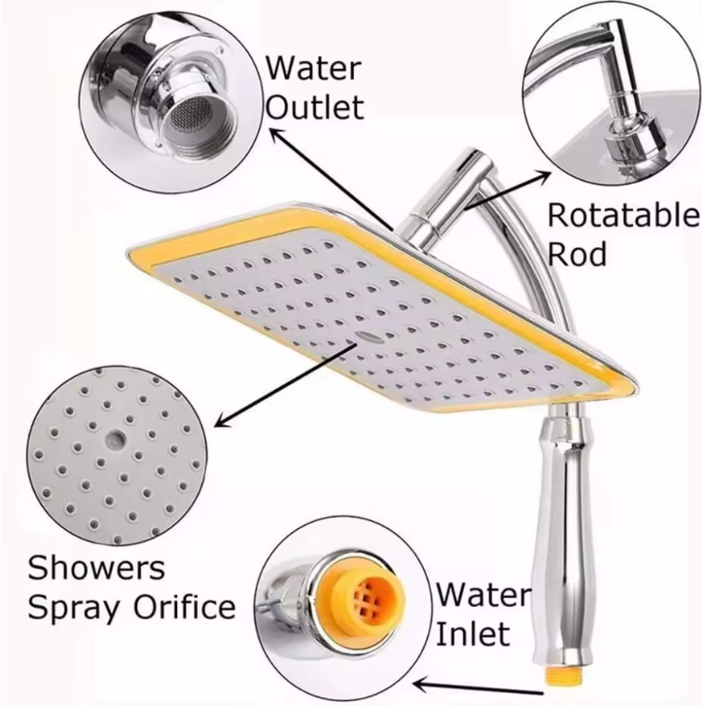 Sorrento Shower Column System Solid Brass Rainfall