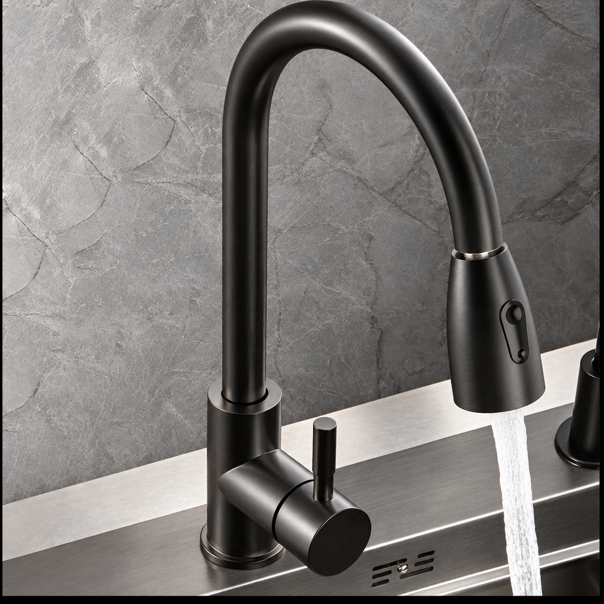 Ravenna Kitchen Sink Solid Brass with Faucet Workstation