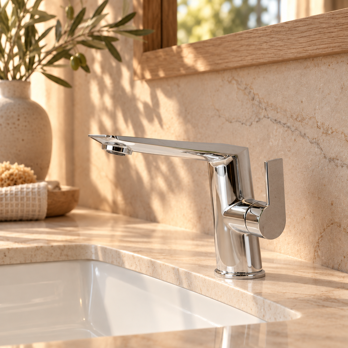 Genova Bathroom Sink Faucet Single Hole