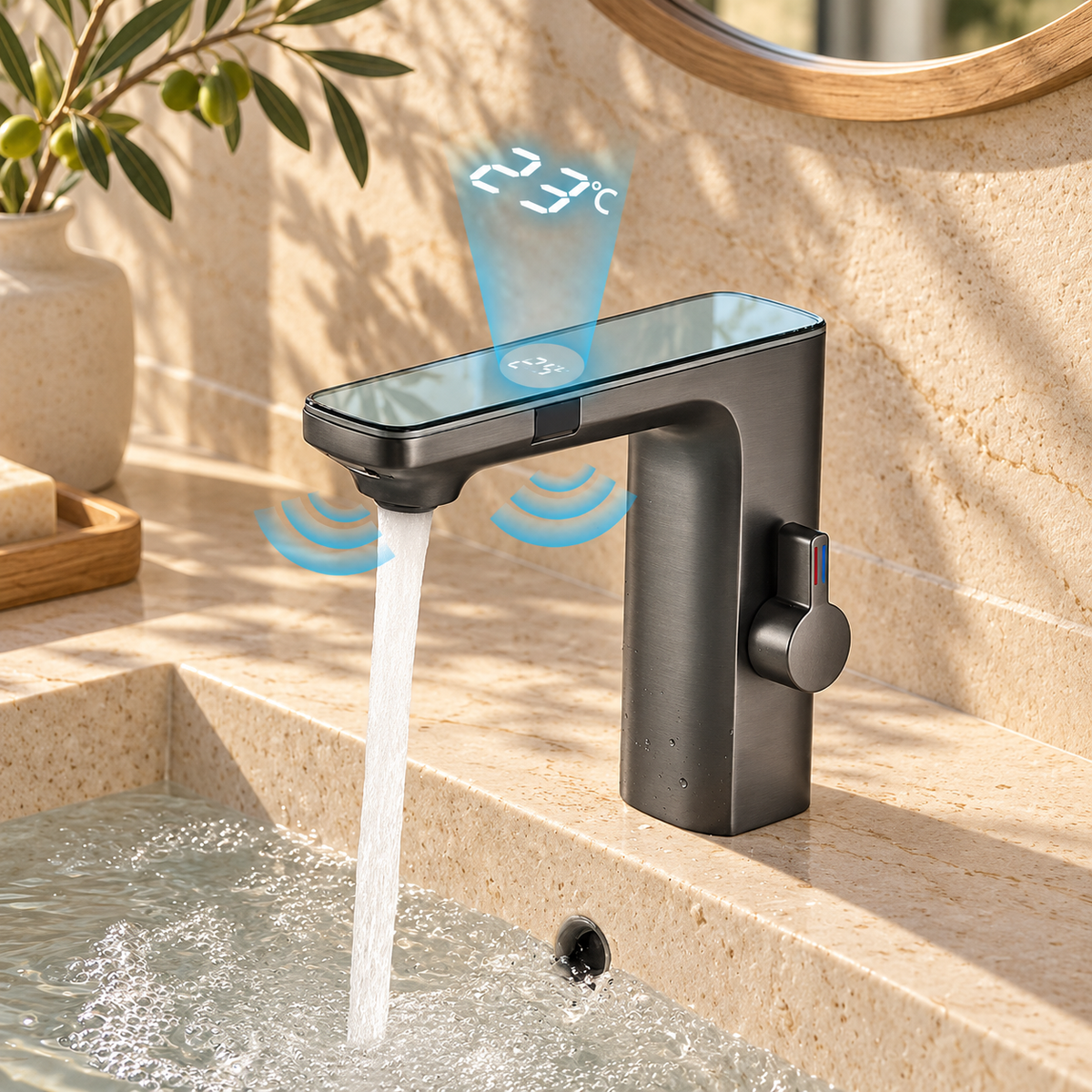 Murano Bathroom Sink Faucet Touchless Sensor