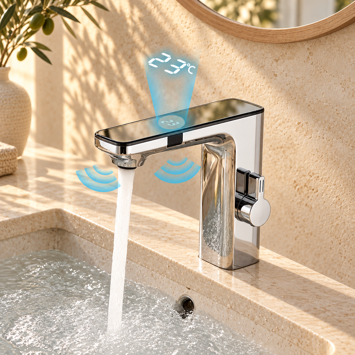 Murano Bathroom Sink Faucet Touchless Sensor
