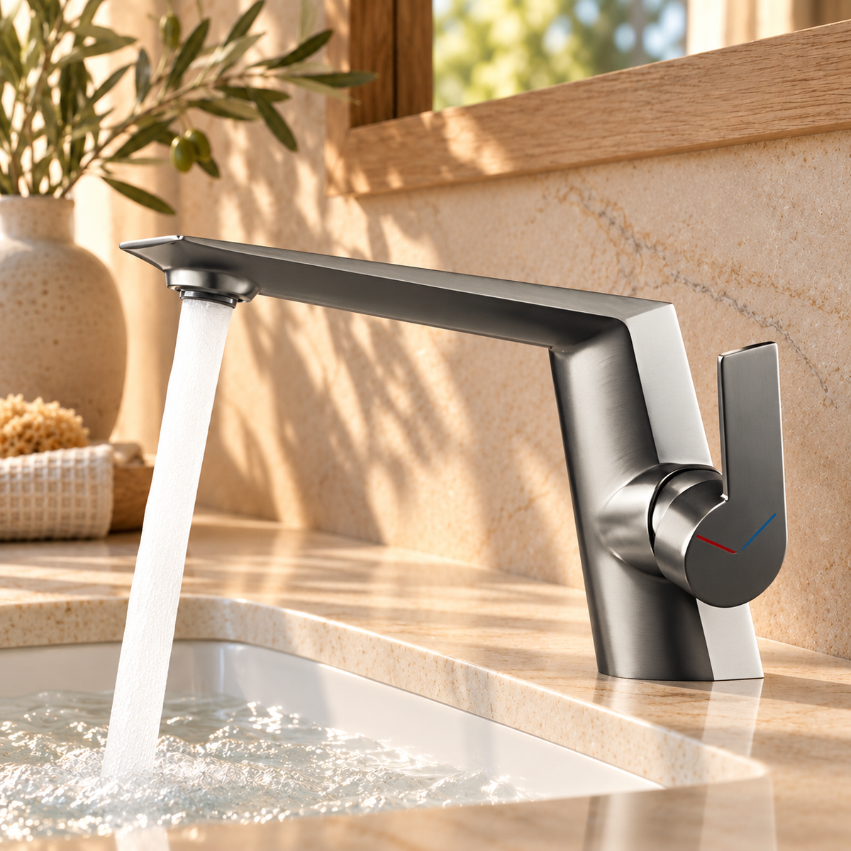 Genova Bathroom Sink Faucet Single Hole