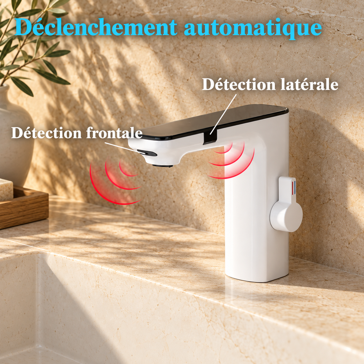 Murano Bathroom Sink Faucet Touchless Sensor
