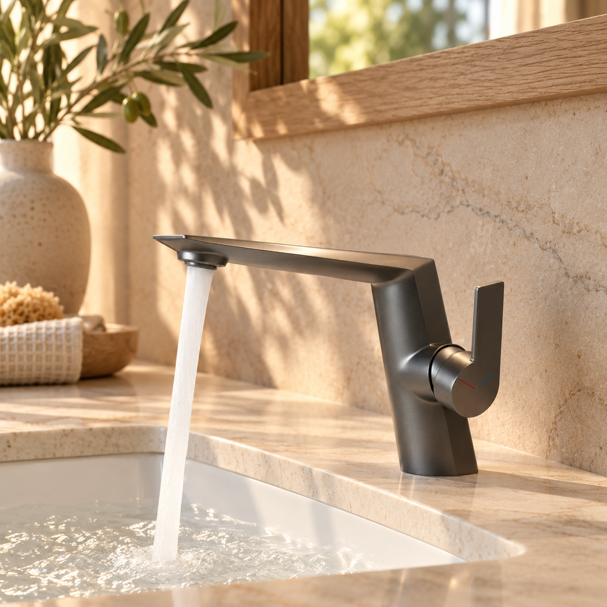 Genova Bathroom Sink Faucet Single Hole