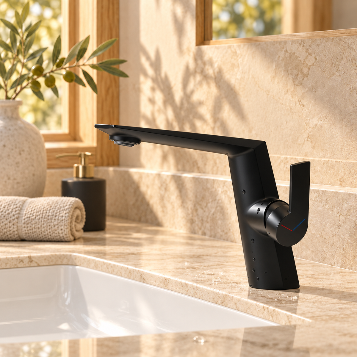 Genova Bathroom Sink Faucet Single Hole