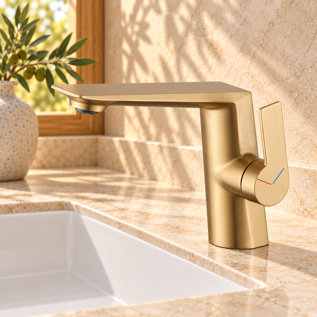 Genova Bathroom Sink Faucet Single Hole