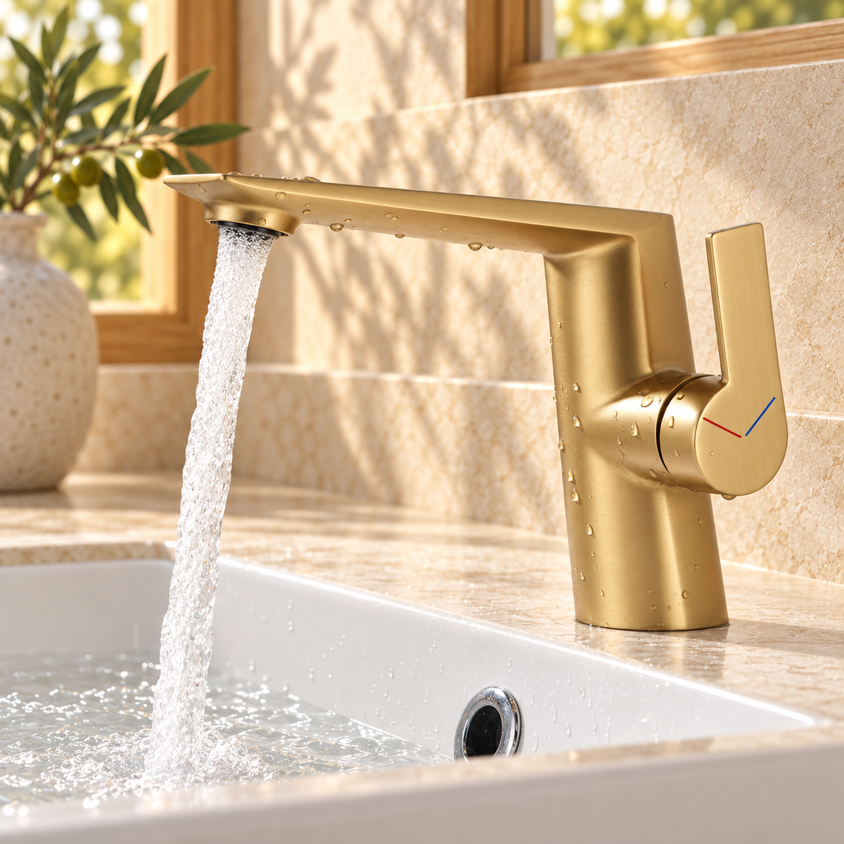 Genova Bathroom Sink Faucet Single Hole