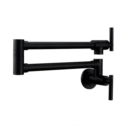 Bolzano Wall-Mounted Kitchen Faucet Solid Brass Swivel Spout