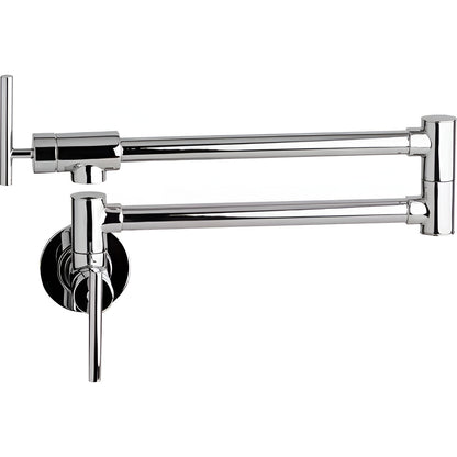 Bolzano Wall-Mounted Kitchen Faucet Solid Brass Swivel Spout