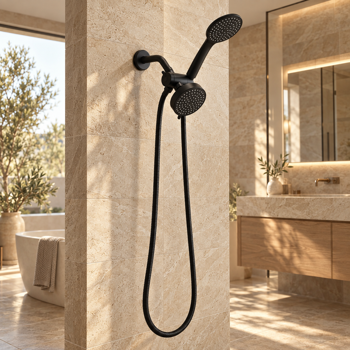 Treviso Shower Head Solid Brass Rainfall