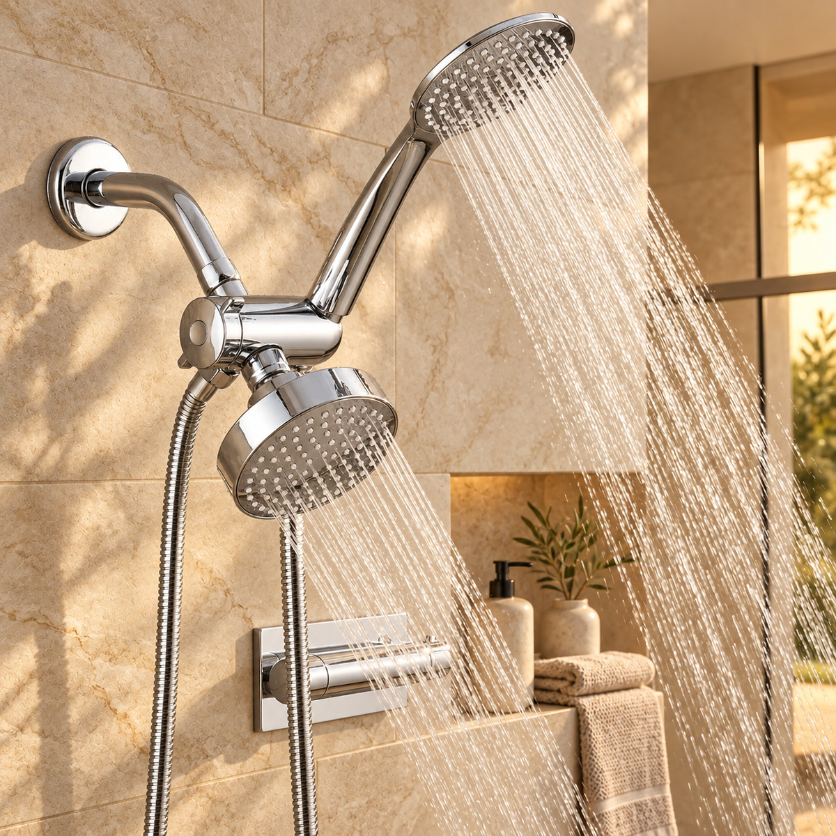 Treviso Shower Head Solid Brass Rainfall