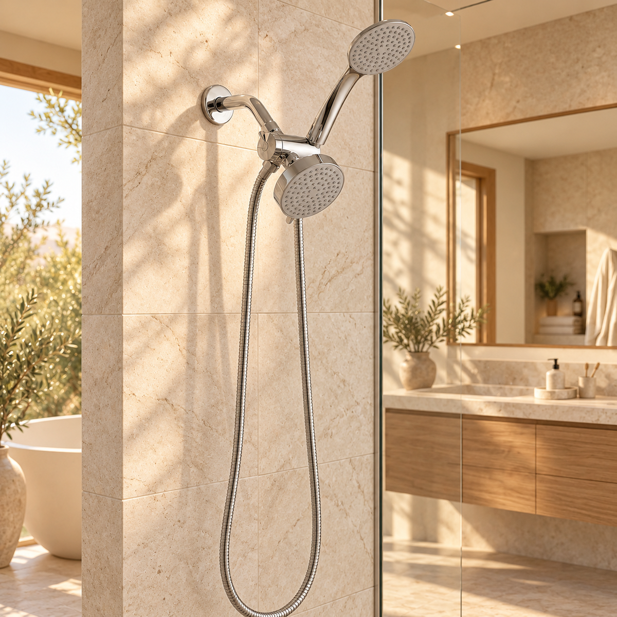 Treviso Shower Head Solid Brass Rainfall