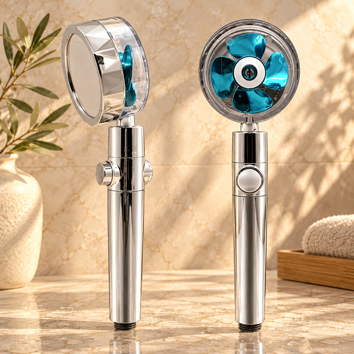 Anacapri Shower Head Solid Brass Filtered Rainfall