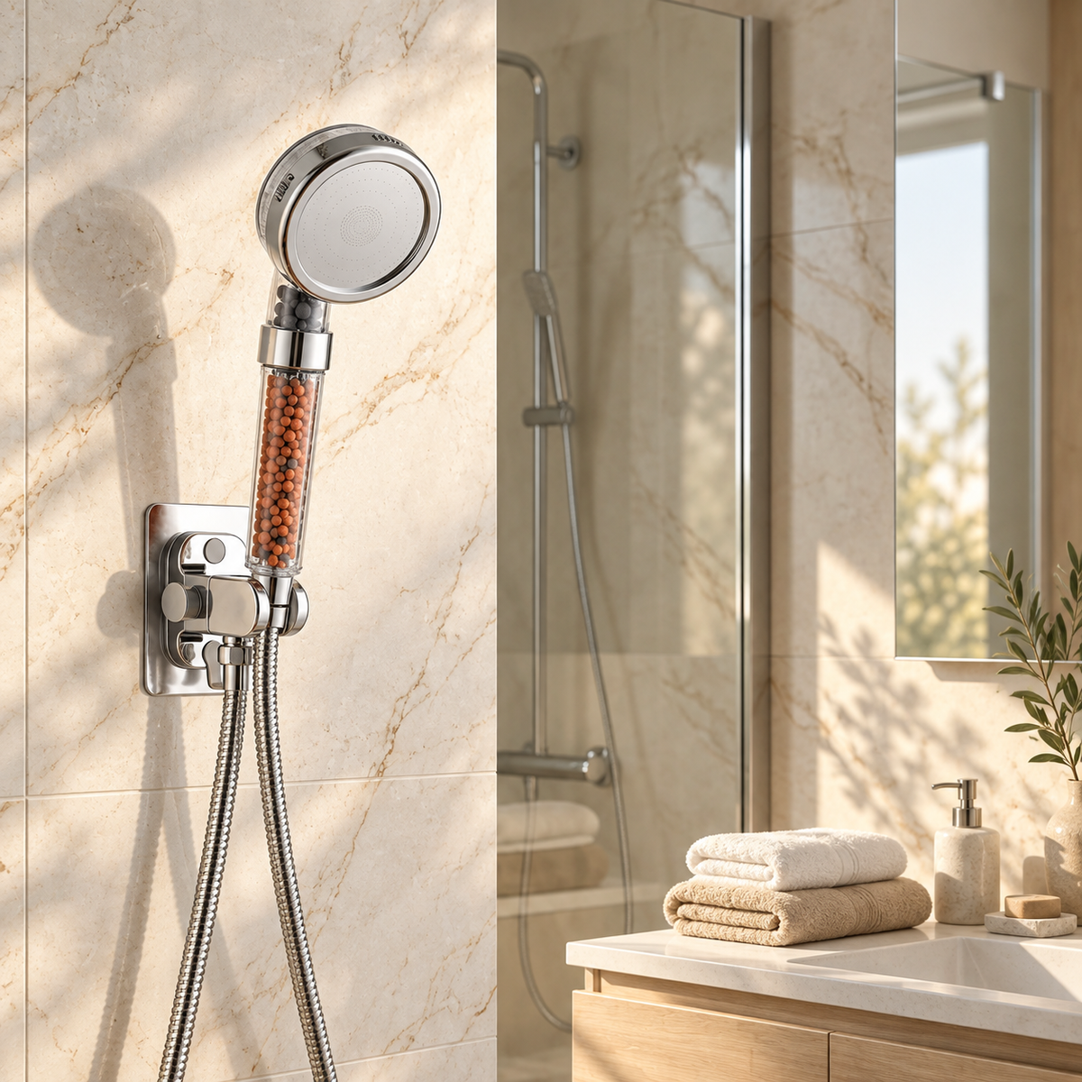 Pavia Shower Head Brass Rainfall