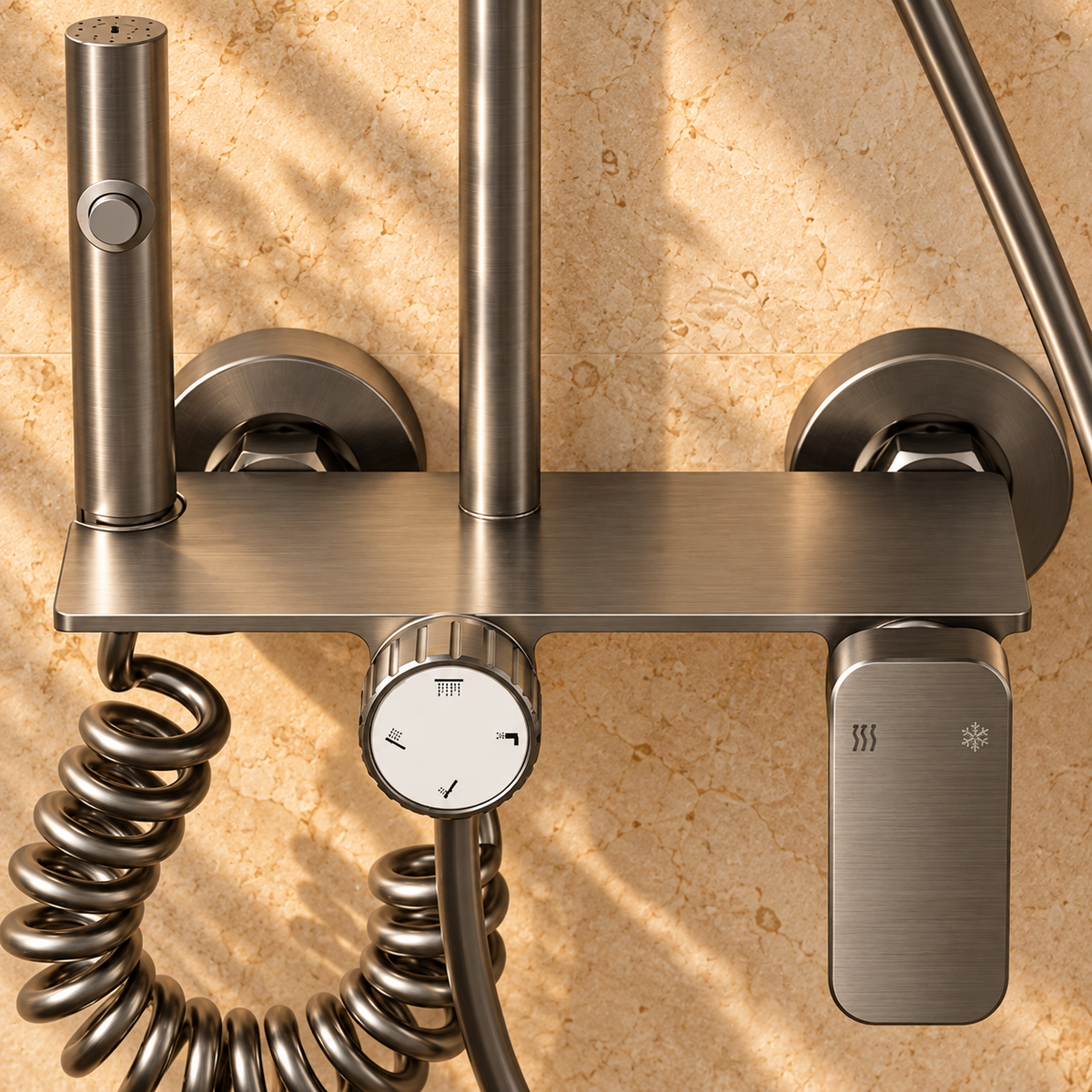 Taormina Shower Column System Chrome Rainfall