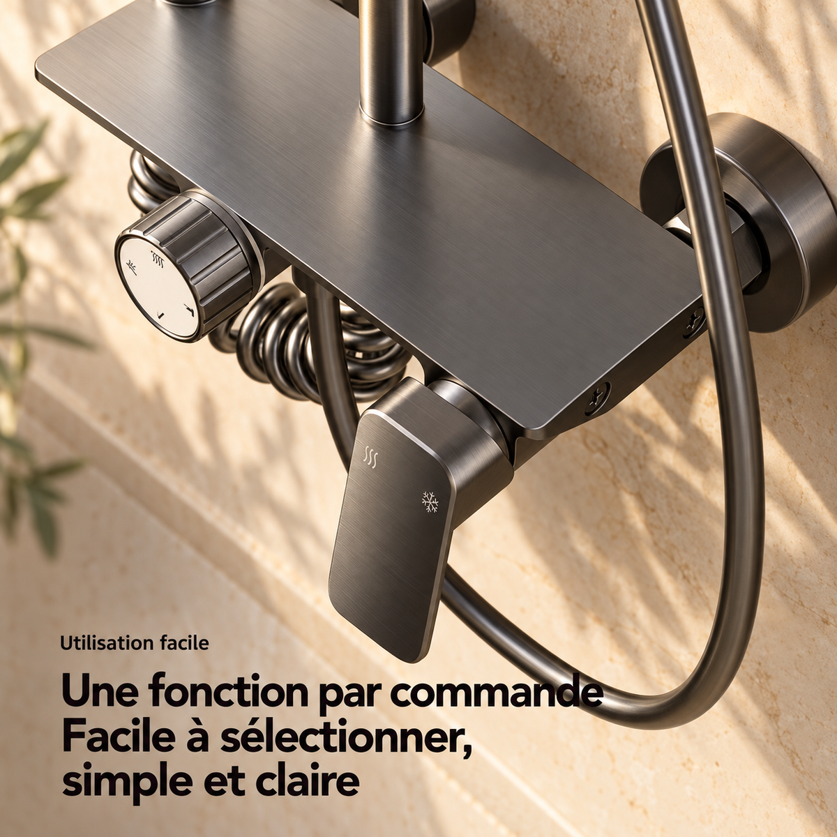 Taormina Shower Column System Chrome Rainfall