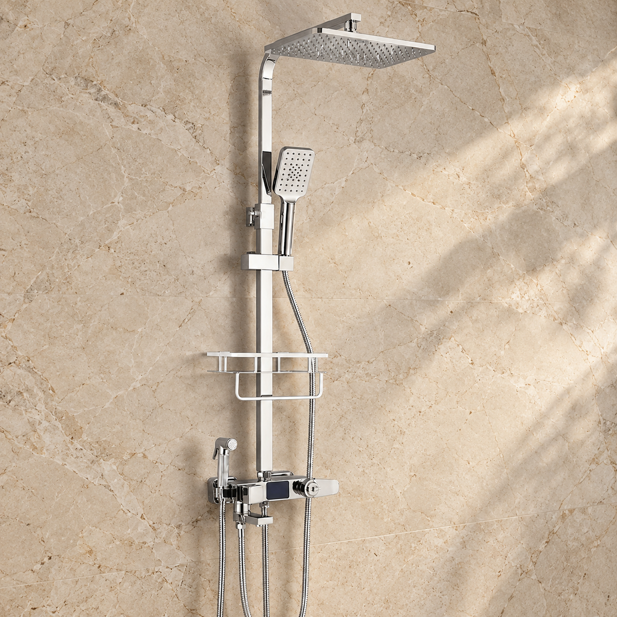 Conegliano Shower Column System Solid Brass Rainfall