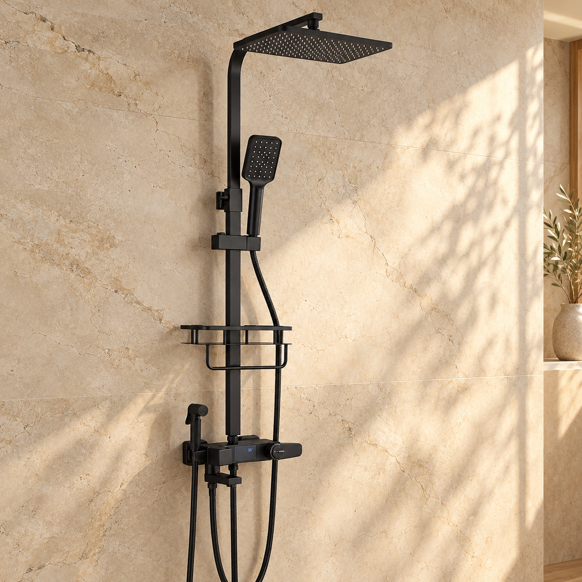 Conegliano Shower Column System Solid Brass Rainfall