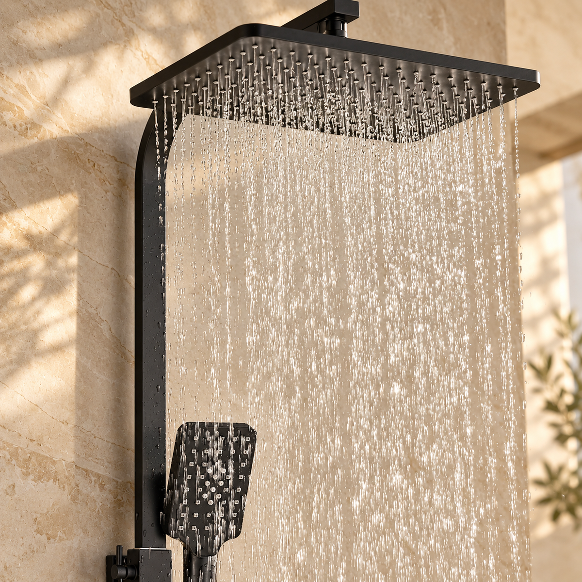 Conegliano Shower Column System Solid Brass Rainfall