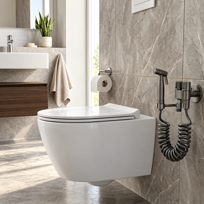 Camogli Bidet Sprayer Kit Stainless Steel for Toilet