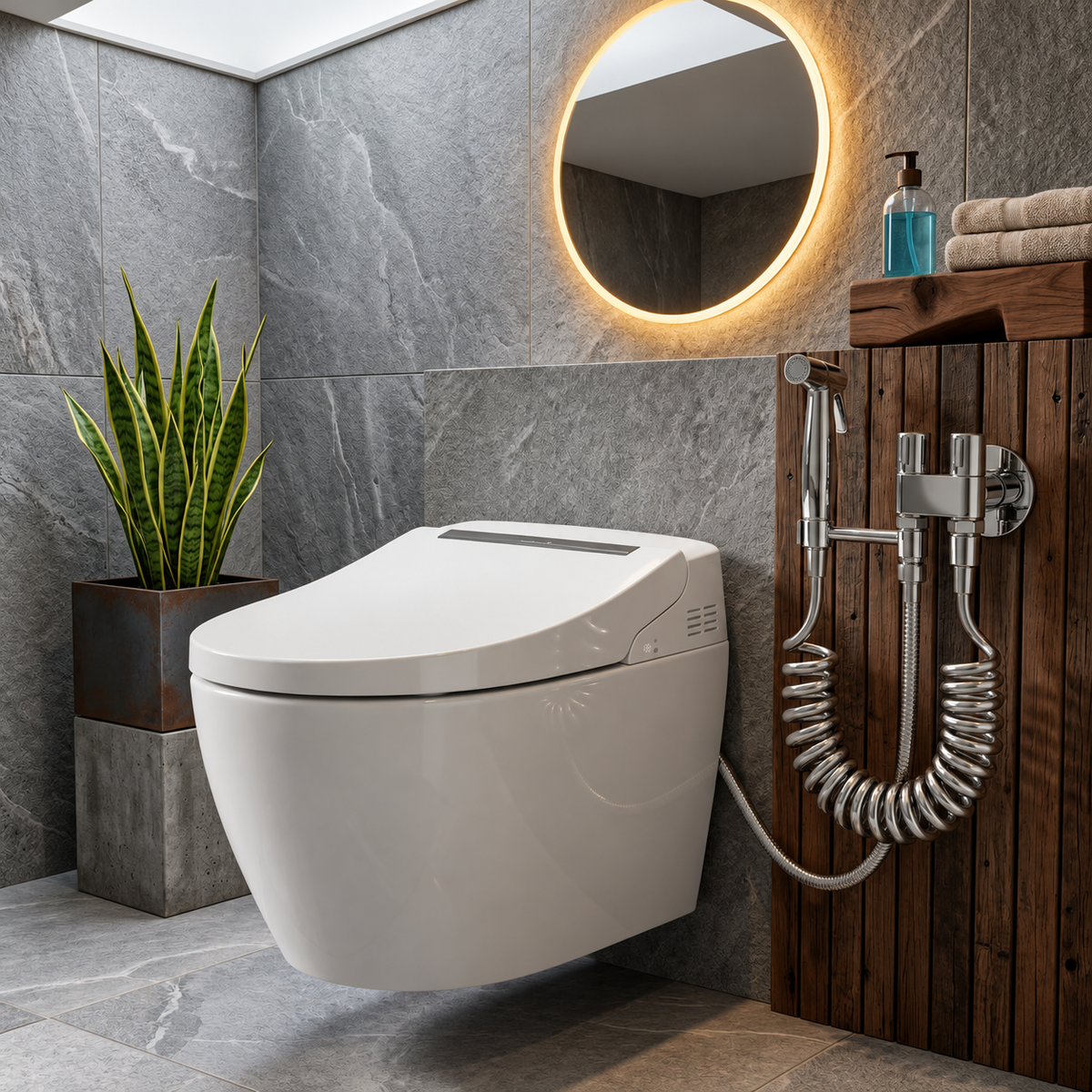 Camogli Bidet Sprayer Kit Stainless Steel for Toilet
