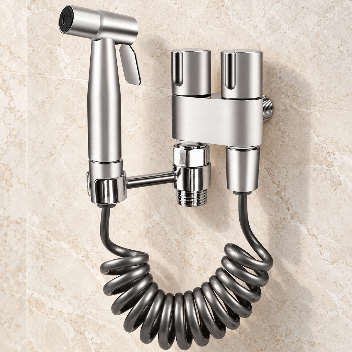 Camogli Bidet Sprayer Kit Stainless Steel for Toilet