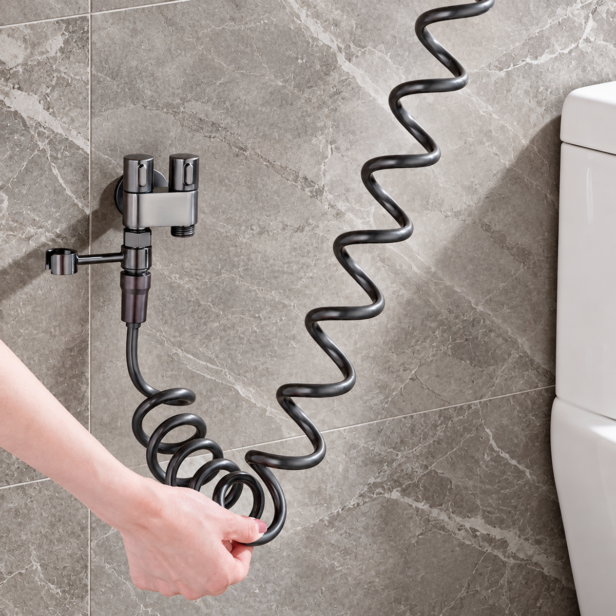 Goccia Bidet Sprayer Stainless Steel Wall-Mounted
