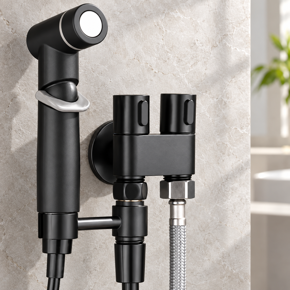 Goccia Bidet Sprayer Stainless Steel Wall-Mounted