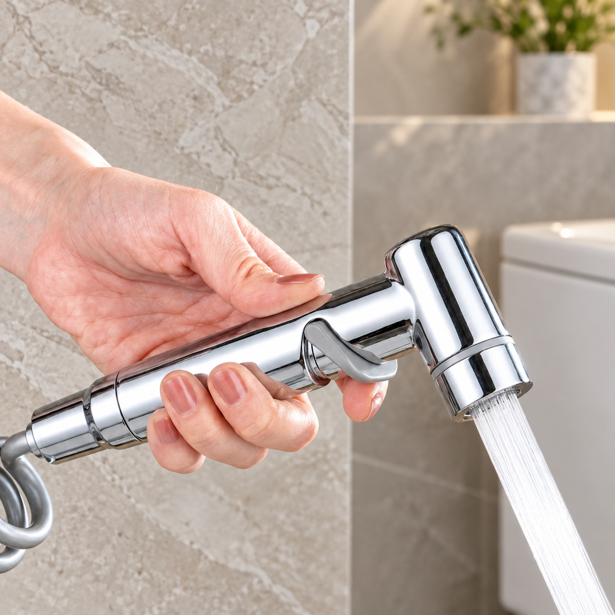 Goccia Bidet Sprayer Stainless Steel Wall-Mounted