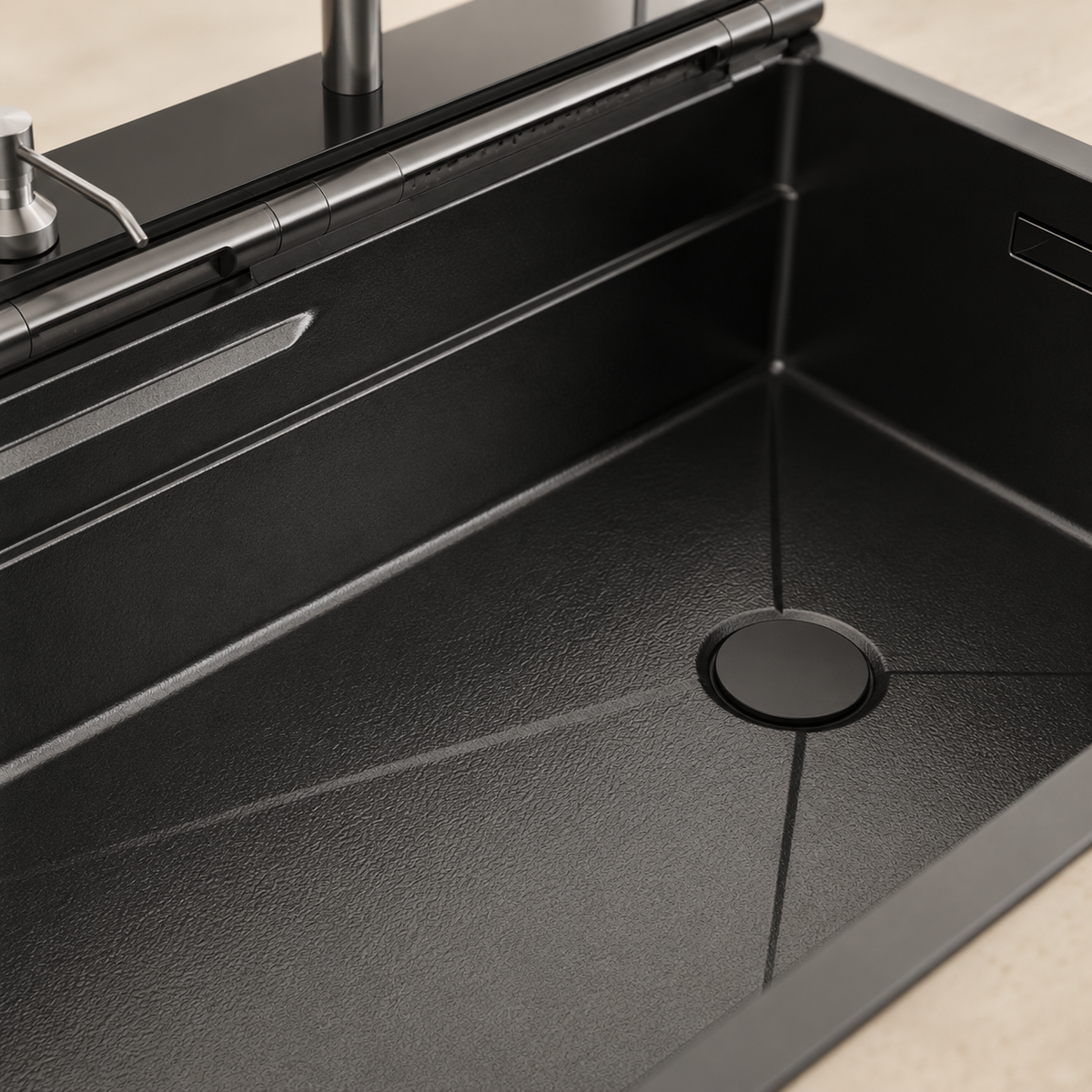 Como Kitchen Sink Solid Brass with Pull-Out Sprayer