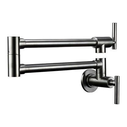 Bolzano Wall-Mounted Kitchen Faucet Solid Brass Swivel Spout