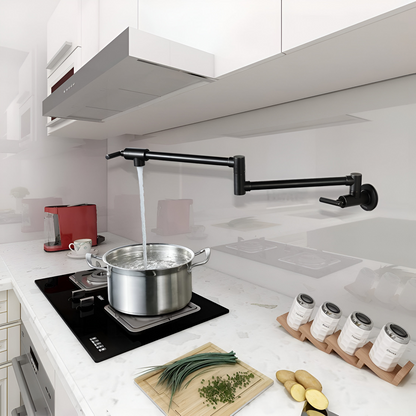 Bolzano Wall-Mounted Kitchen Faucet Solid Brass Swivel Spout