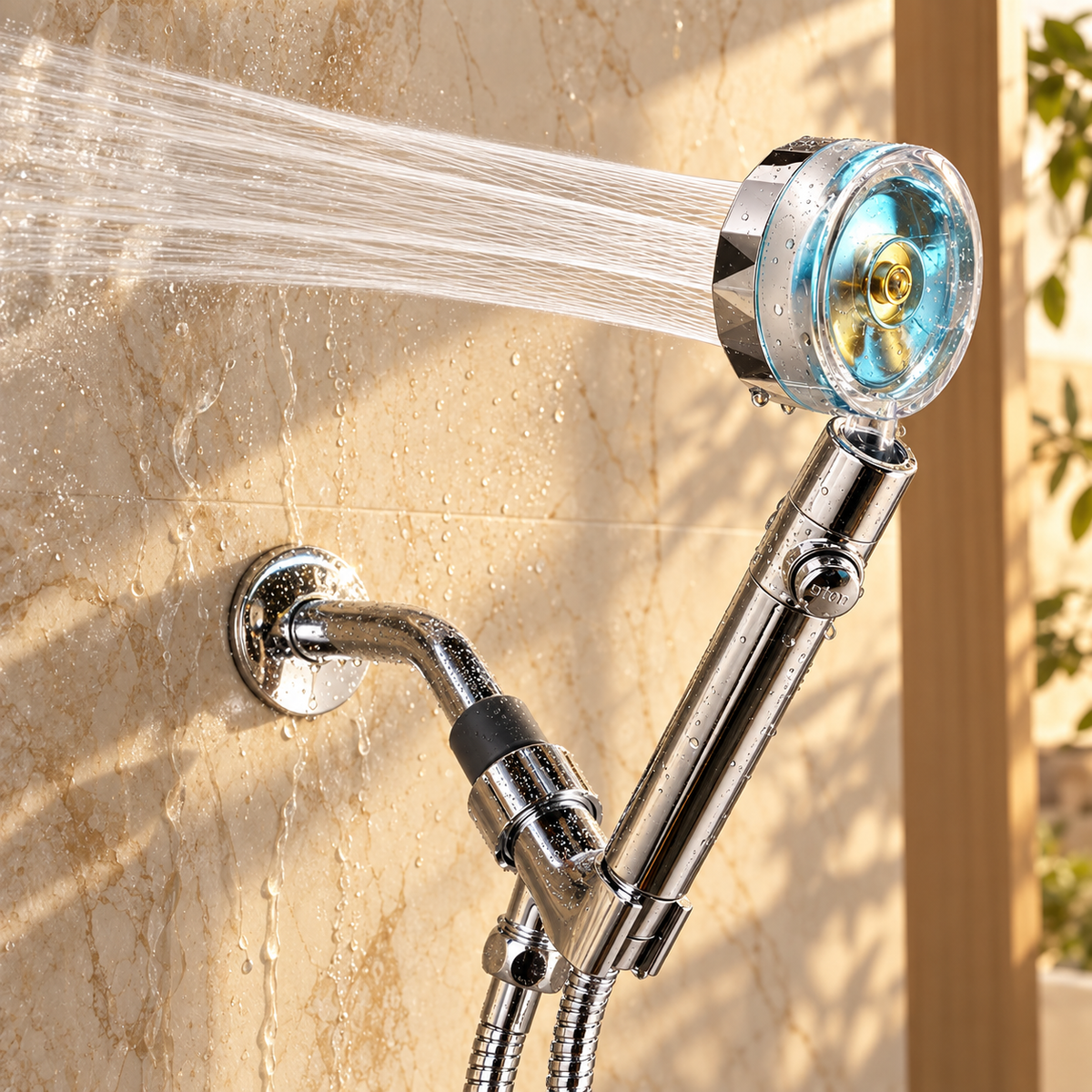Anacapri Shower Head Solid Brass Filtered Rainfall