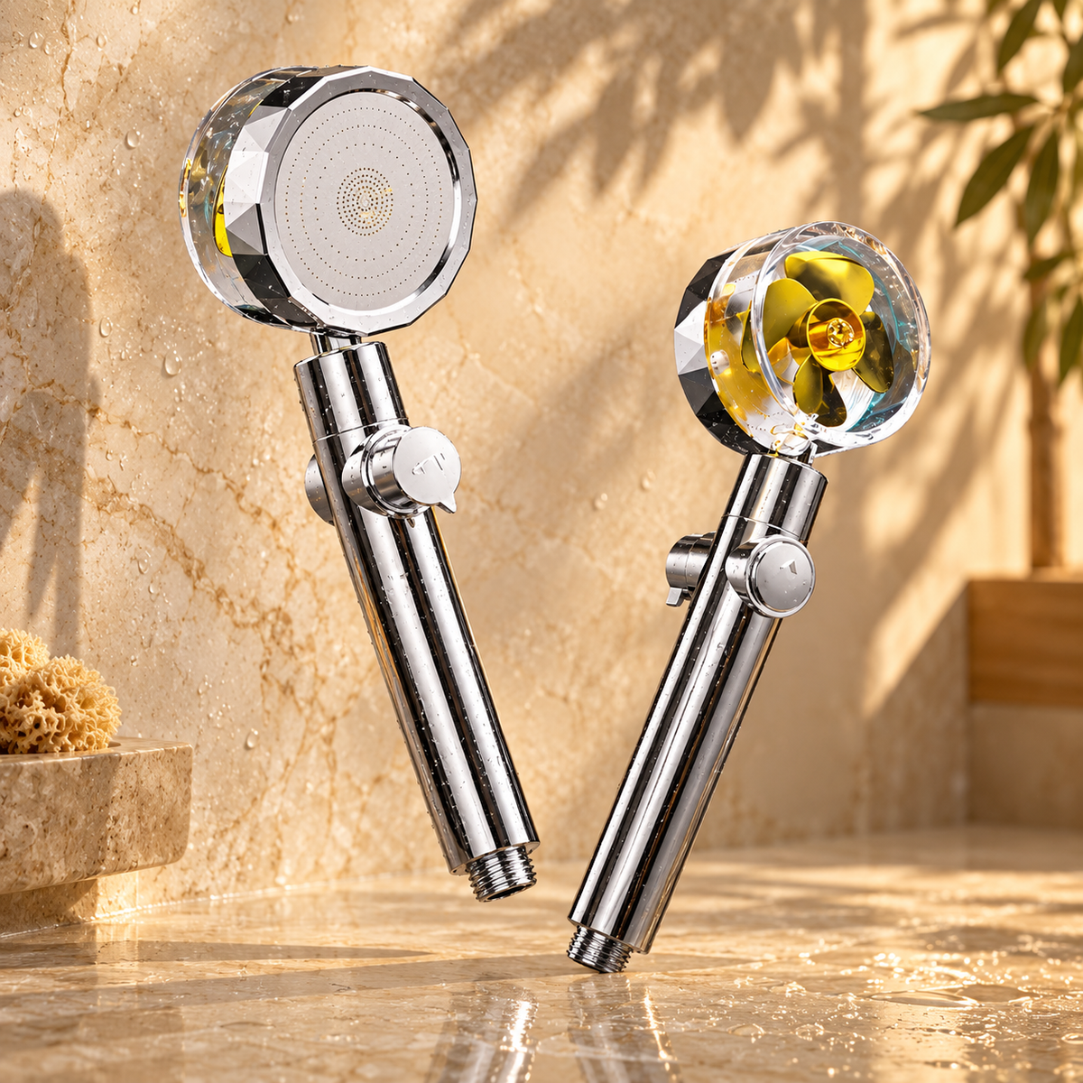 Anacapri Shower Head Solid Brass Filtered Rainfall
