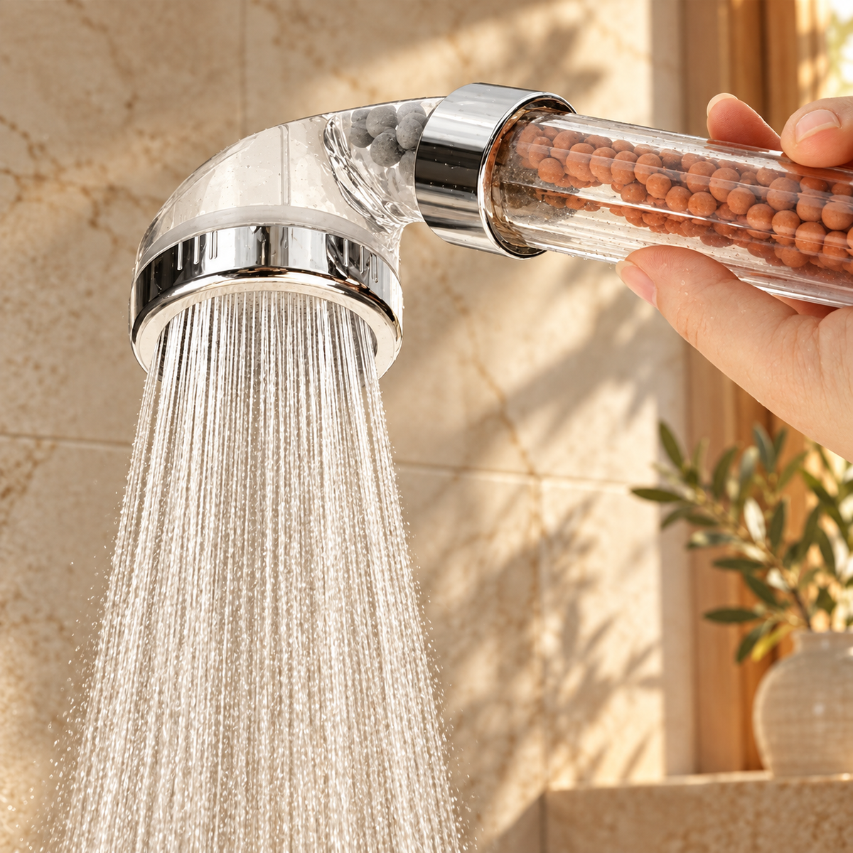 Pavia Shower Head Brass Rainfall