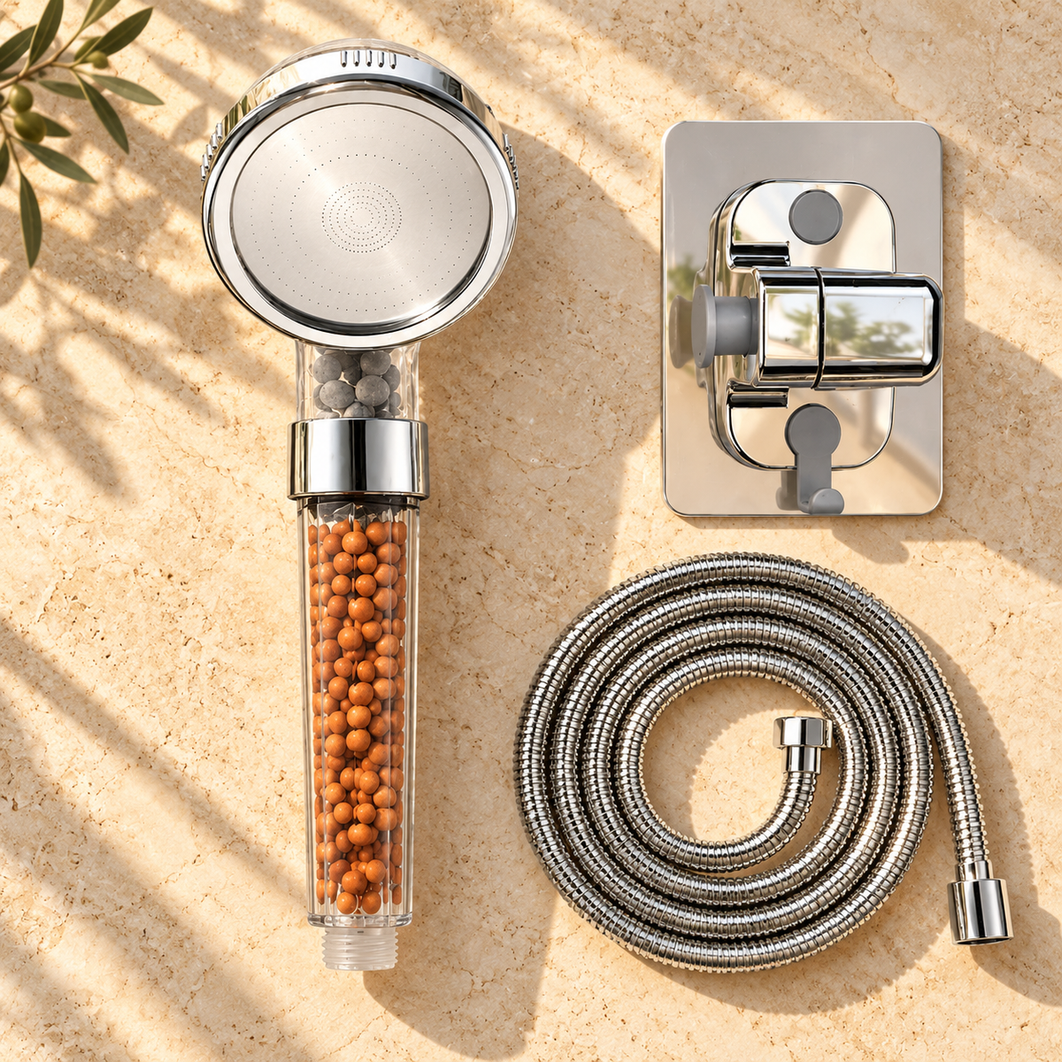 Pavia Shower Head Brass Rainfall